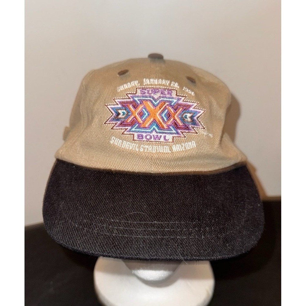 Vintage 1996 Super‎ Bowl XXX Embroidery Adjustable Miller Beer Hat Cap No Flaws